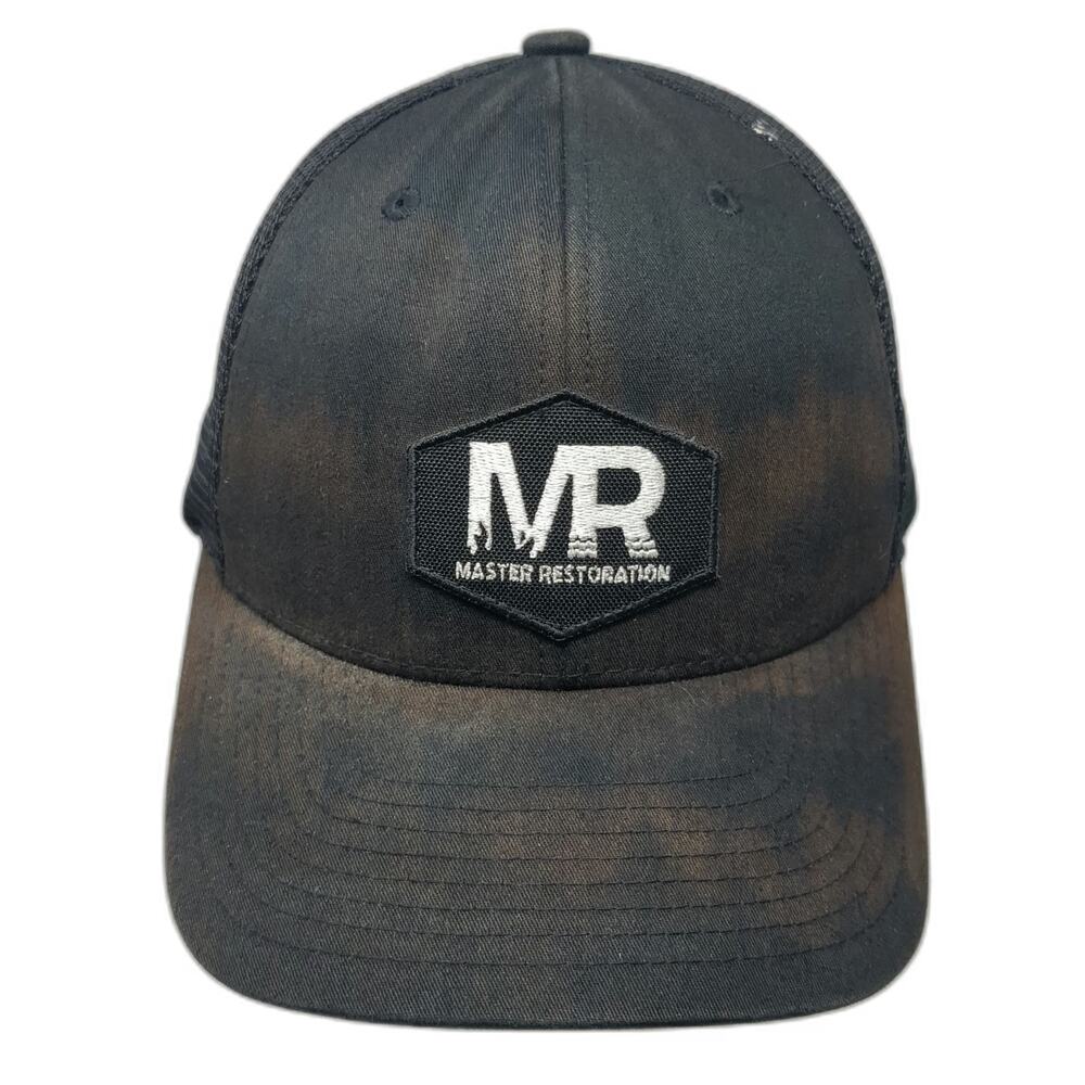 Yupoong Master Restoration Black Trucker Hat One Size Mesh Snapback Flexfit 110